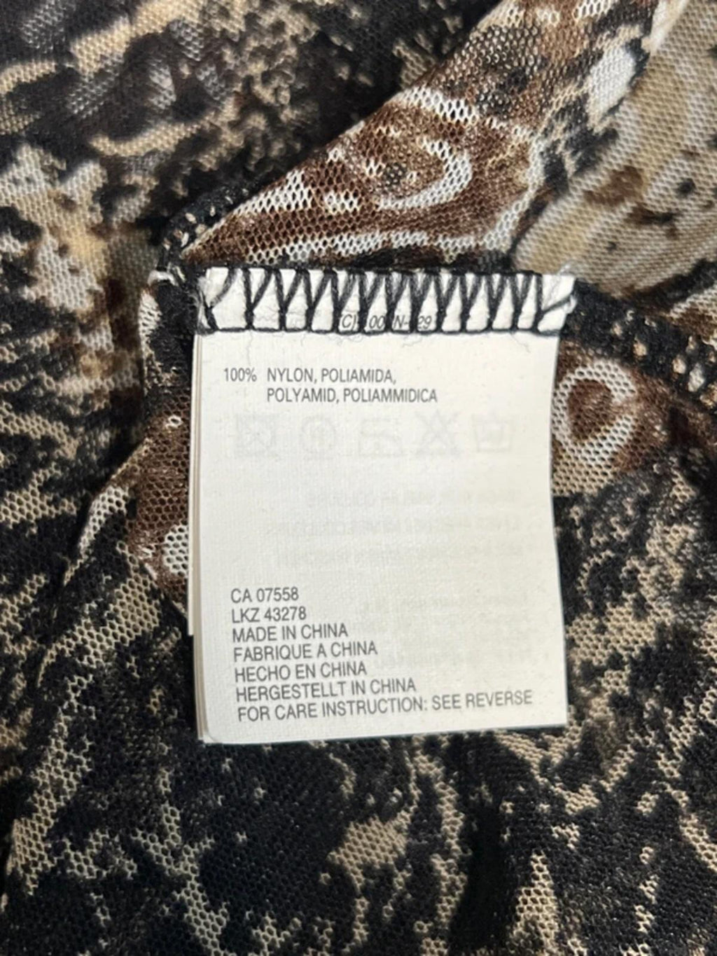Vintage Mexx | L | Brown Patterned Shirt | Polyester