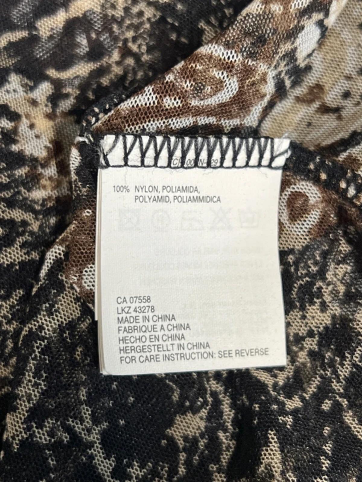 Vintage Mexx | L | Brown Patterned Shirt | Polyester