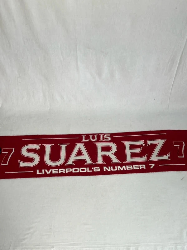Luis Suarez Vintage Liverpool Football Scarf