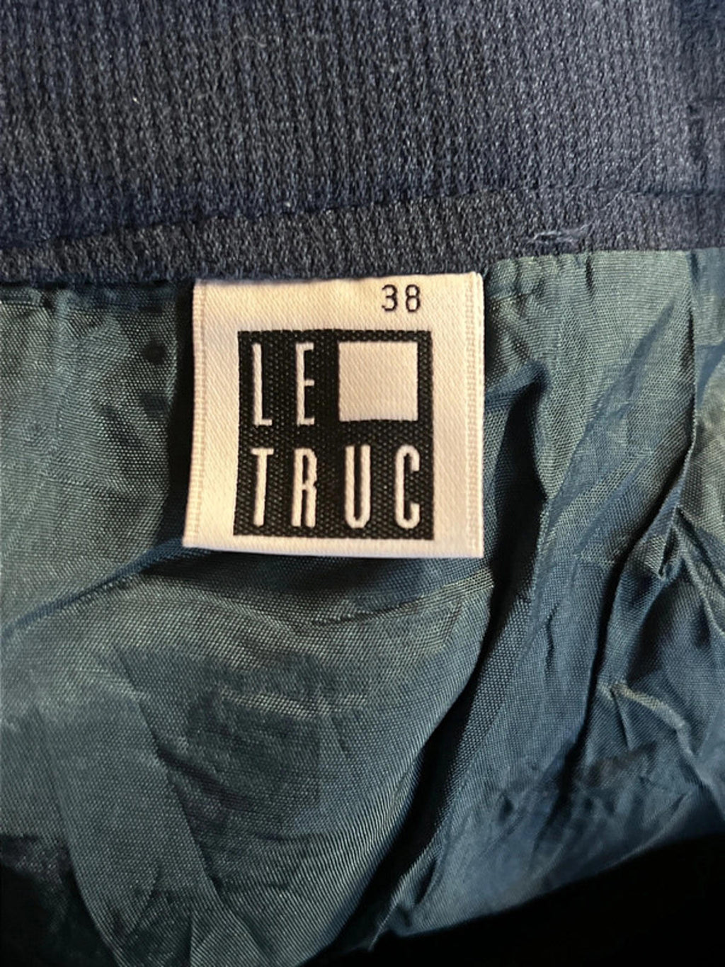 Vintage Le Truc | 38/S | Navy blue pencil skirt | Like New
