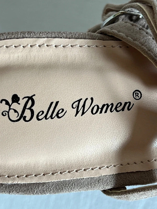 Belle Women | Size 6 |Y2K Beige raised sandals