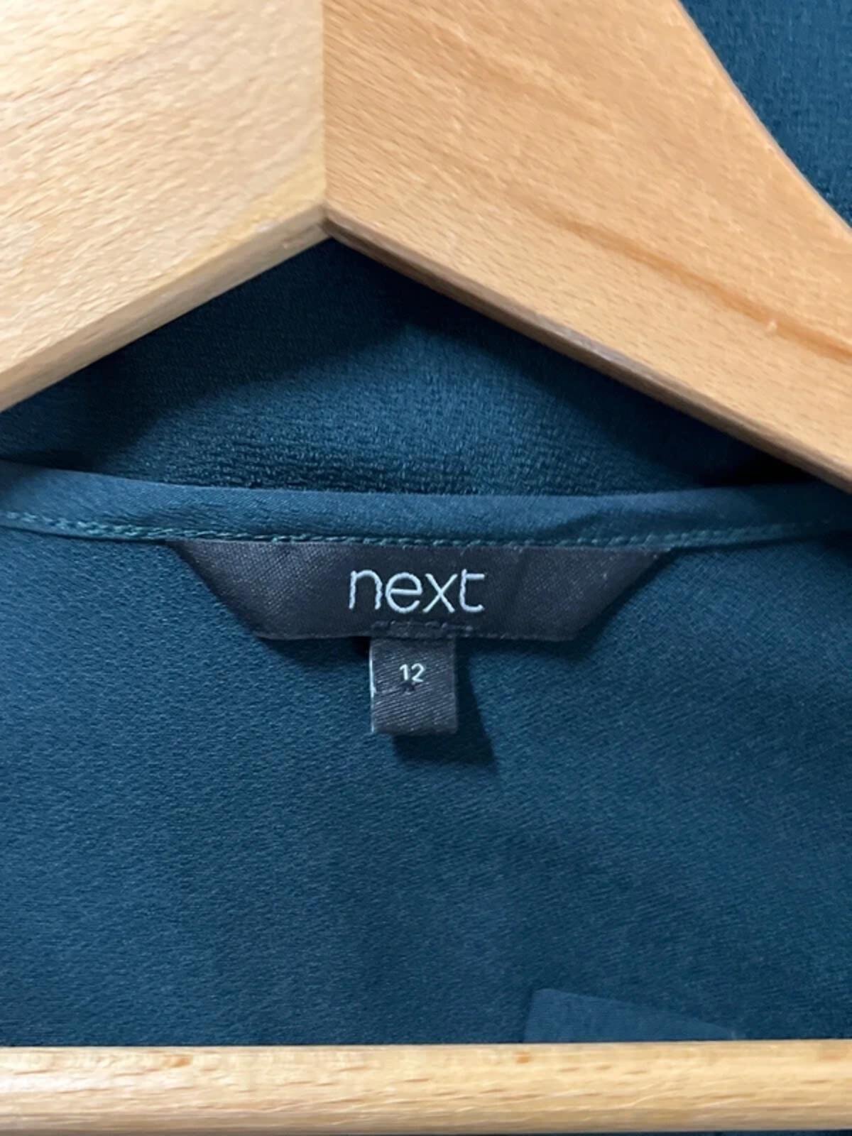 Next | 12 |  Classic Vest/Blouse | Forest Green | Polyester/Elastane