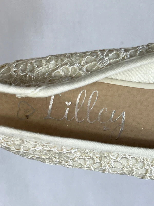 Lilley | Size 6 | Cream Lace ballets with bows