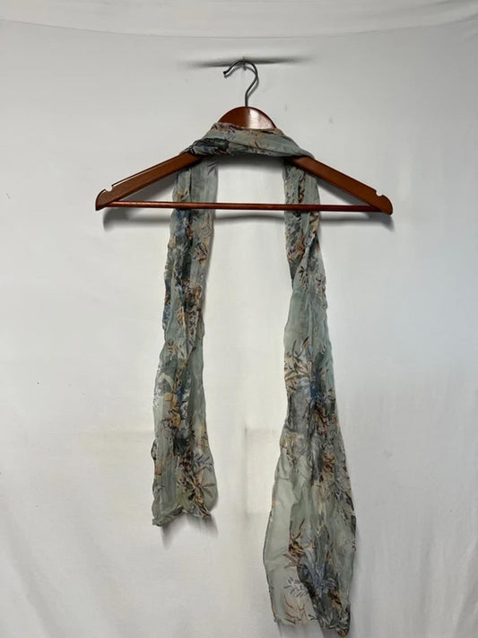 Vintage Style Ladies Scarf | Turquoise Pattern
