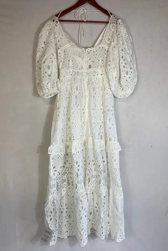 ASOS edition | Size 10 | White crochet style dress