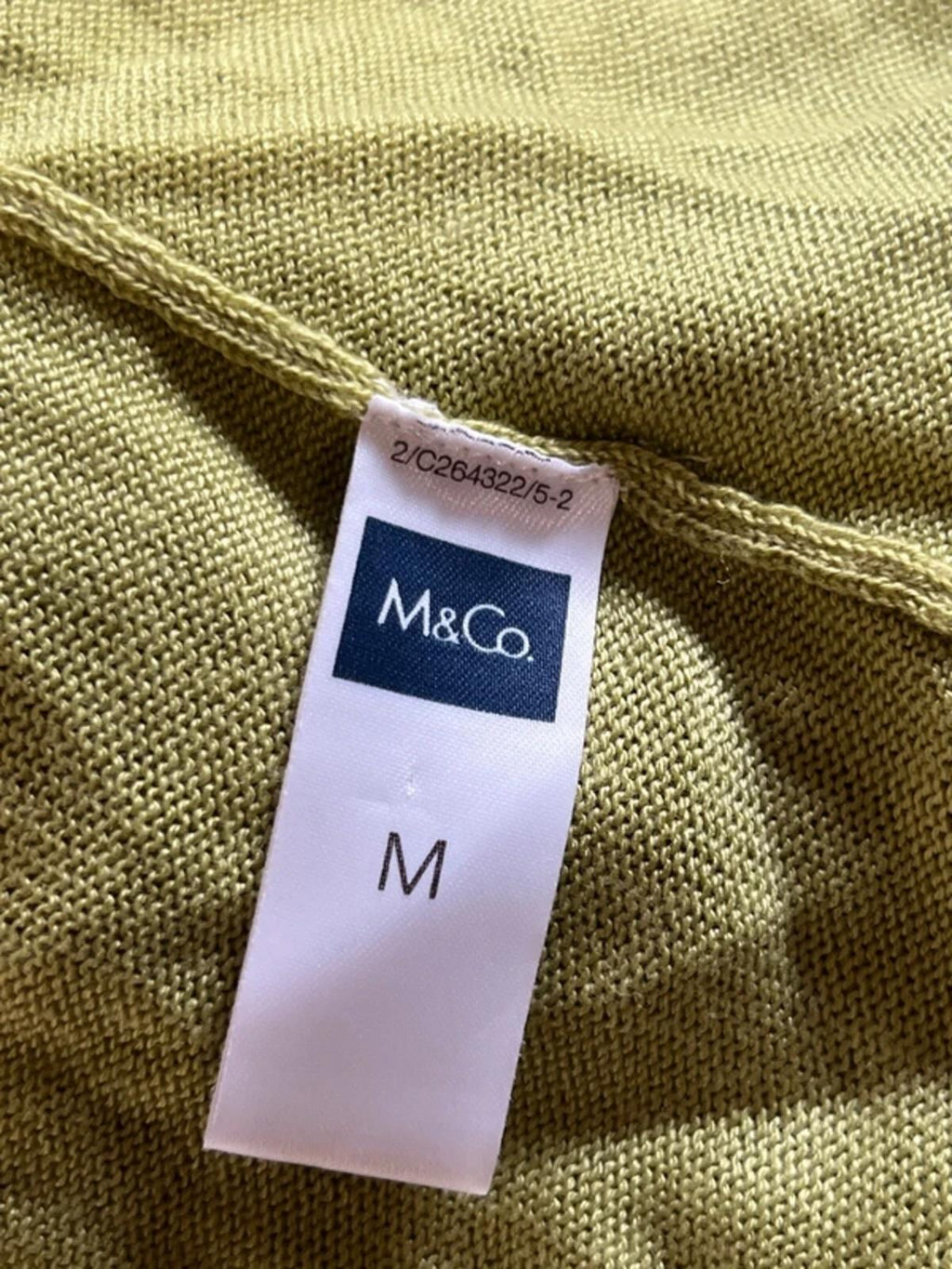 M&Co | M | Pistachio green bolero | Acrylic