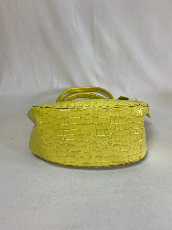 Depride | 1980’s Vintage Yellow bucket bag/handbag |