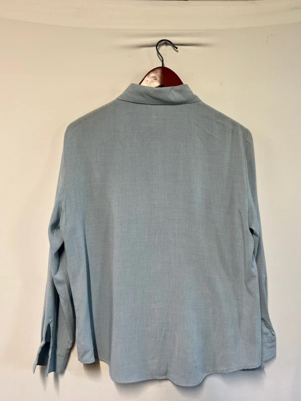 Vintage St Michael | 14 | Eggshell Blue Polyester/Viscose