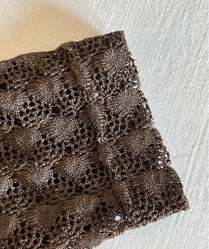 Body Casual | Size 6 | Brown button up crochet cardigan