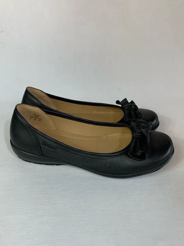 Hotter | Size 6 | Black ballet flats with bows