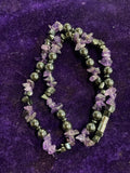 Amethyst Magnetic Clasp Necklace | 21cm
