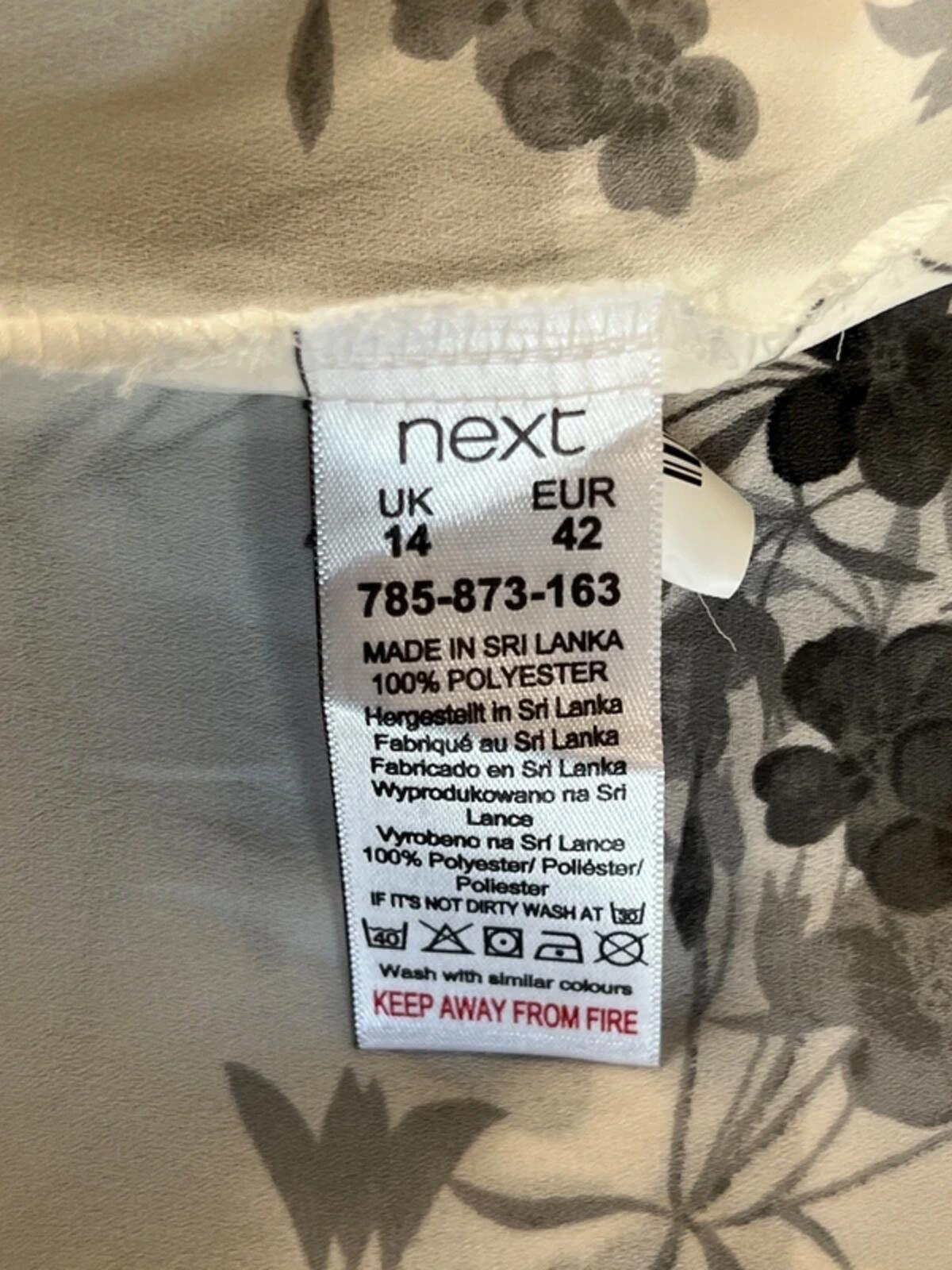 Next | 14 | Black and White blouse | Polyester