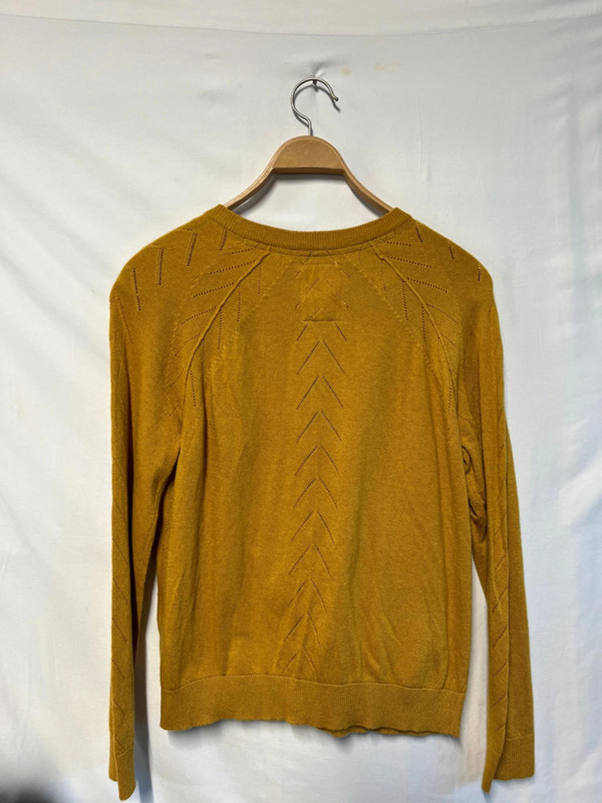 Mantaray | Mustard Cardigan | Size 14 | Wool/Viscose blend