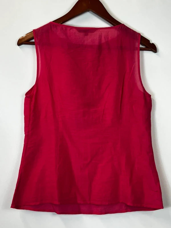 Coast | Size 10 | Pink ruffled vest top