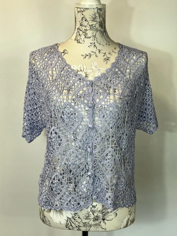 New Look | Size 16 | Light blue crochet cardigan