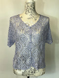 New Look | Size 16 | Light blue crochet cardigan