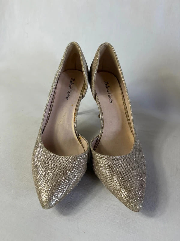 Roland Cartier | UK Size 6.5 | Y2K Metallic Sparkly Heels