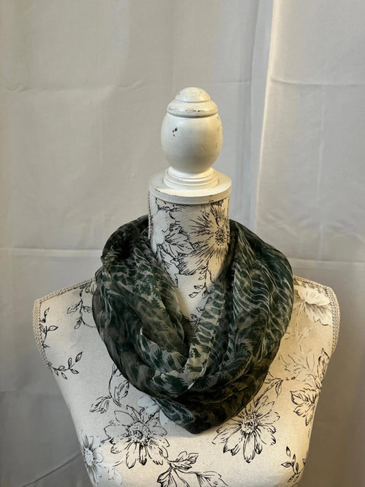 Country Casuals | Green Silk Scarf | New