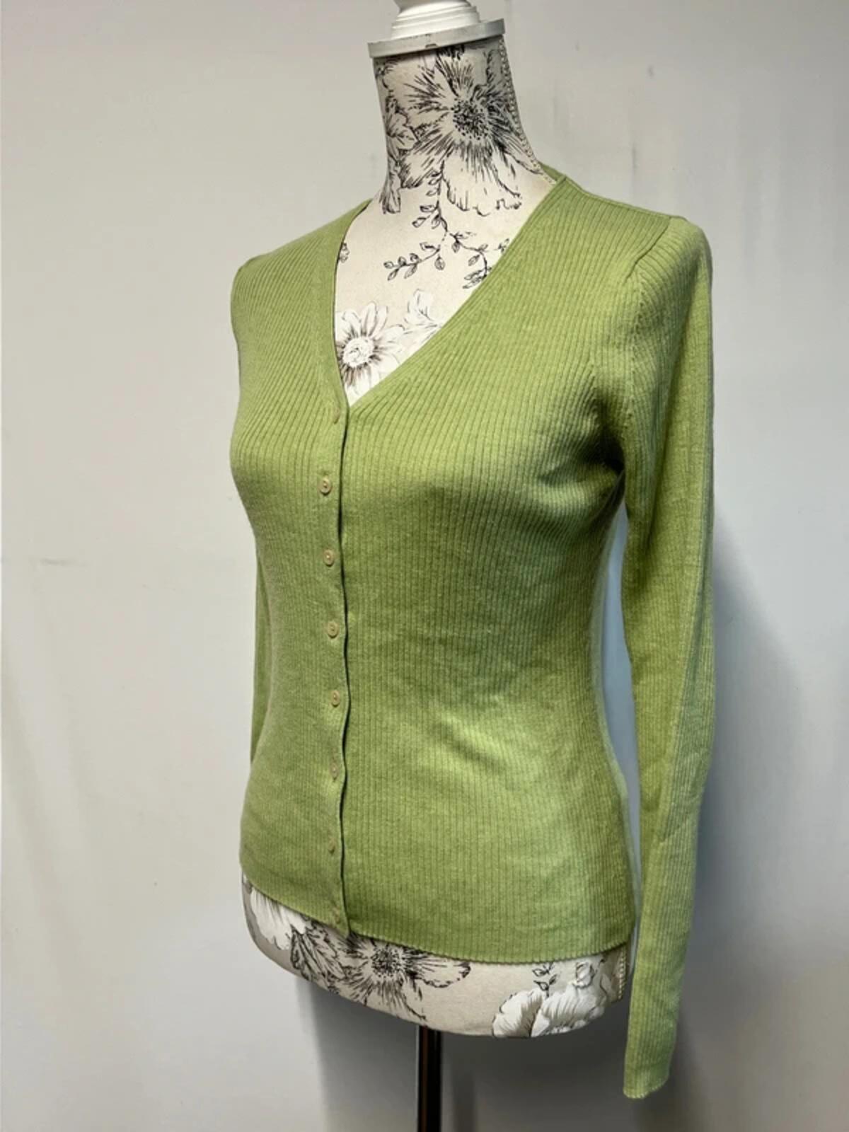 Marks and Spencer | 14 | Pistachio green cardigan | Very good