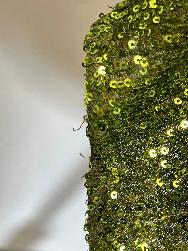 River Island | Size 12 | Y2K Olive Sequin vest top