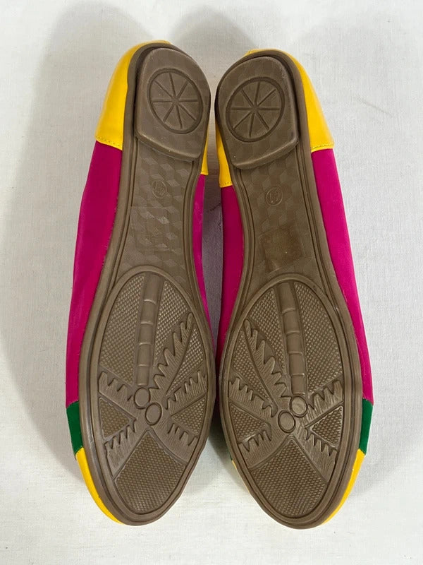 Krasceva | Size 7 (41) | Pink, green and yellow ballets