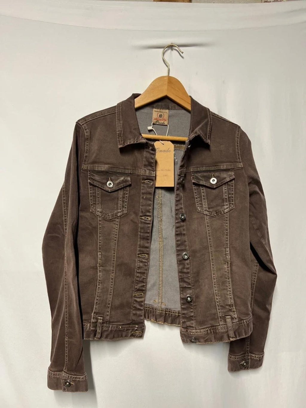 Onado | L | Chocolate brown jacket | Cotton Blend