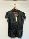 Rocha John Rocha | 14 | Black polka dot Blouse/Shirt
