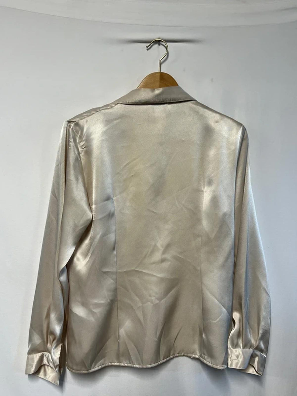 Vintage Cyrillus | 12 | Cream Polyester Blouse