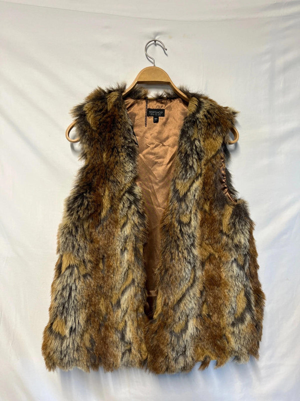 TopShop | Faux Fur Gilet | Size 12 | Modacrylic Blend