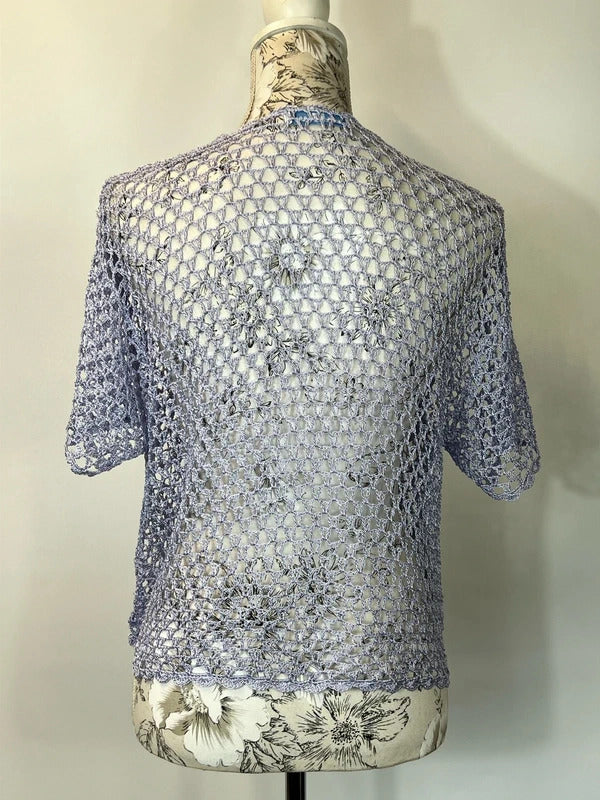 New Look | Size 16 | Light blue crochet cardigan