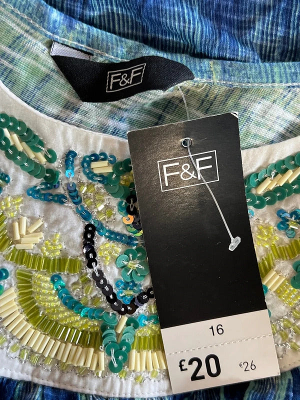 F&F | Size 16 | Multicoloured embroidered dress
