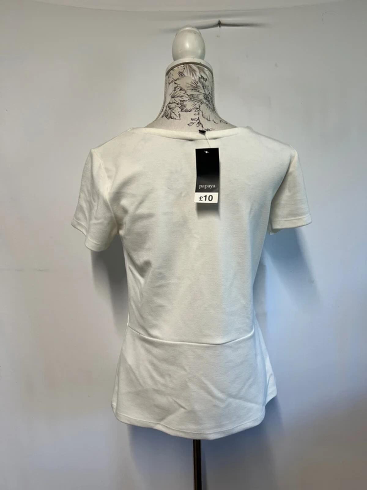 Papaya | 14 | White T-shirt | New With Tags