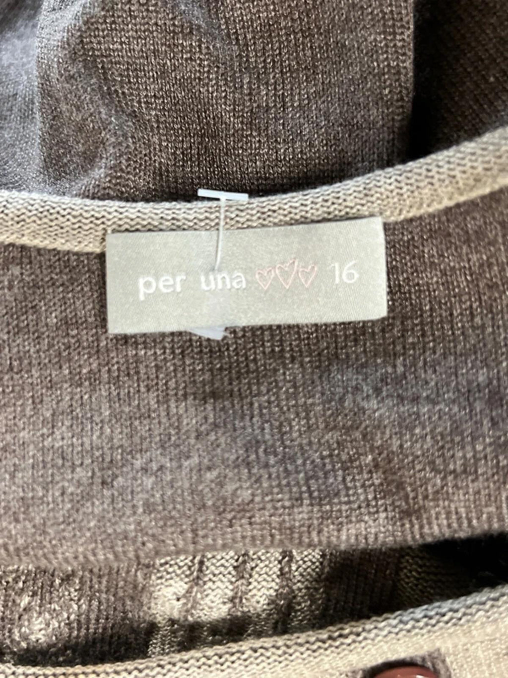 Per Una | 16 |  Brown boho vest top