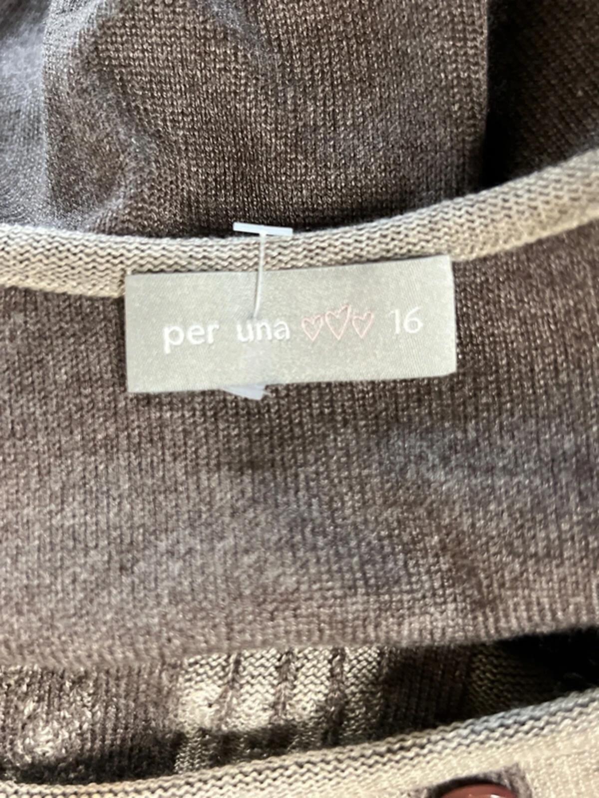 Per Una | 16 |  Brown boho vest top