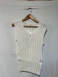 Lucia | 16 | White Knitted Style Vest Top