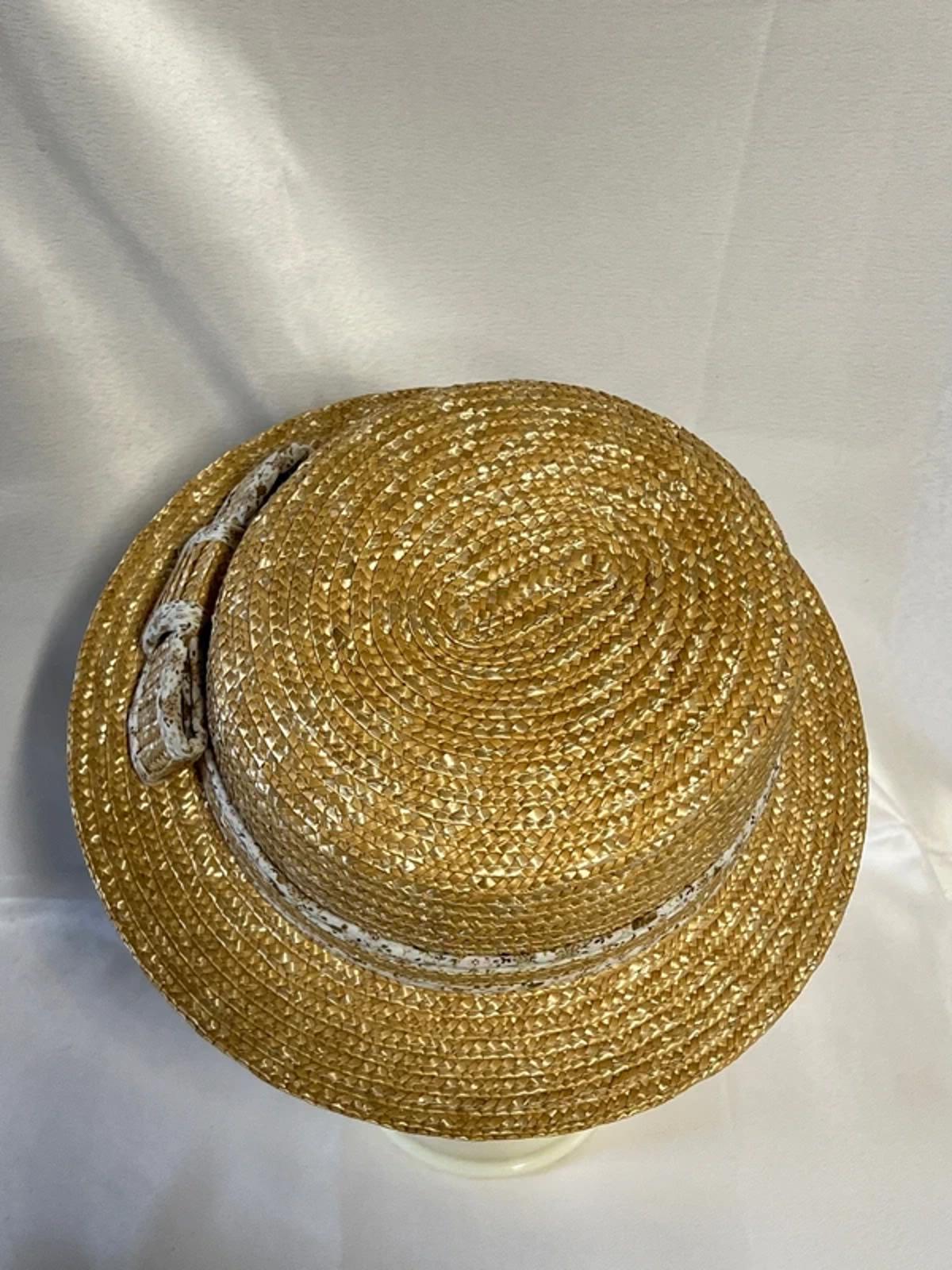 M&S | Ladies Straw Hat | With Bow | One Size