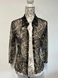 Vintage Mexx | L | Brown Patterned Shirt | Polyester