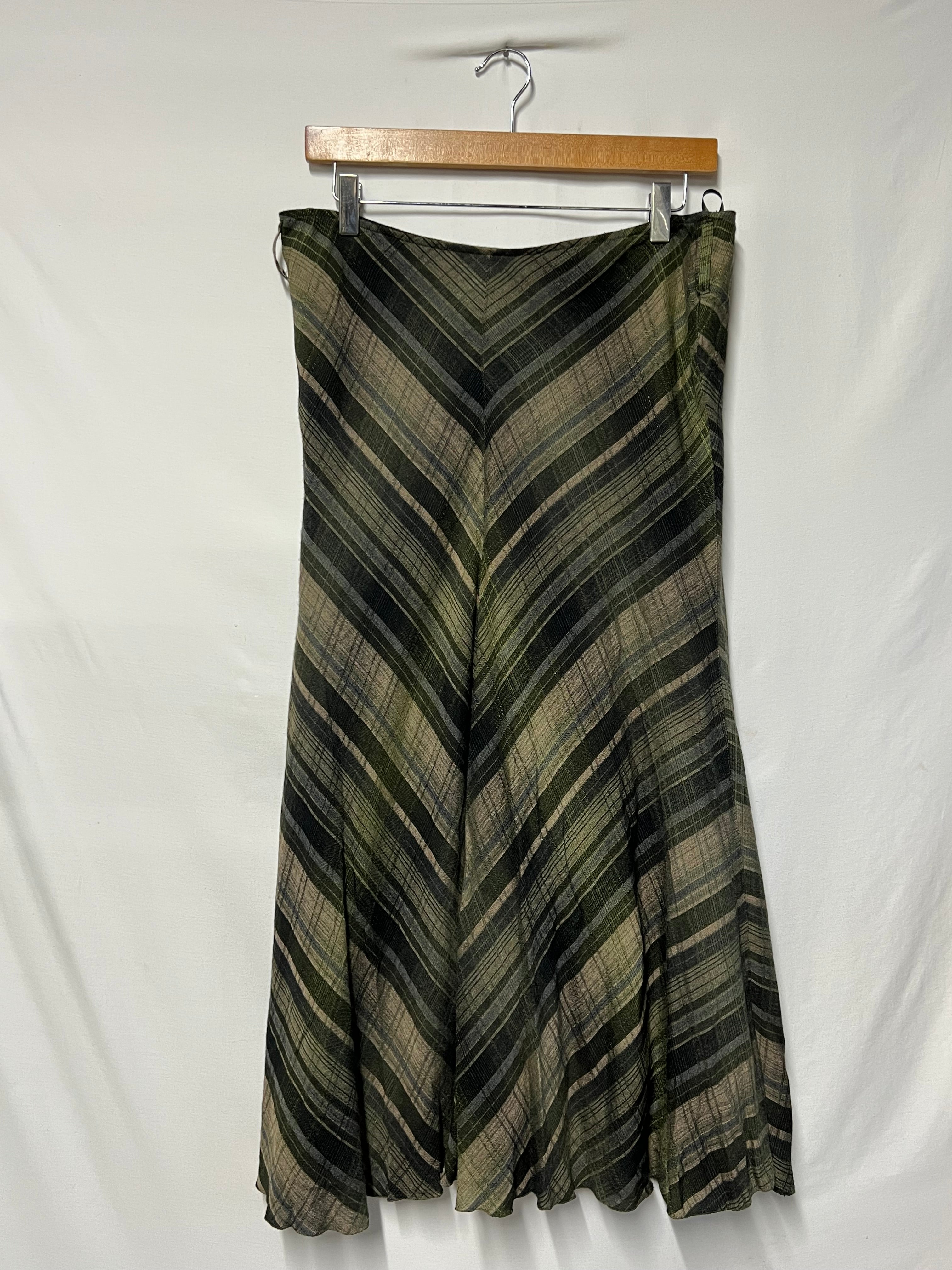 Per Una | 14S | Short Length Khaki Skirt