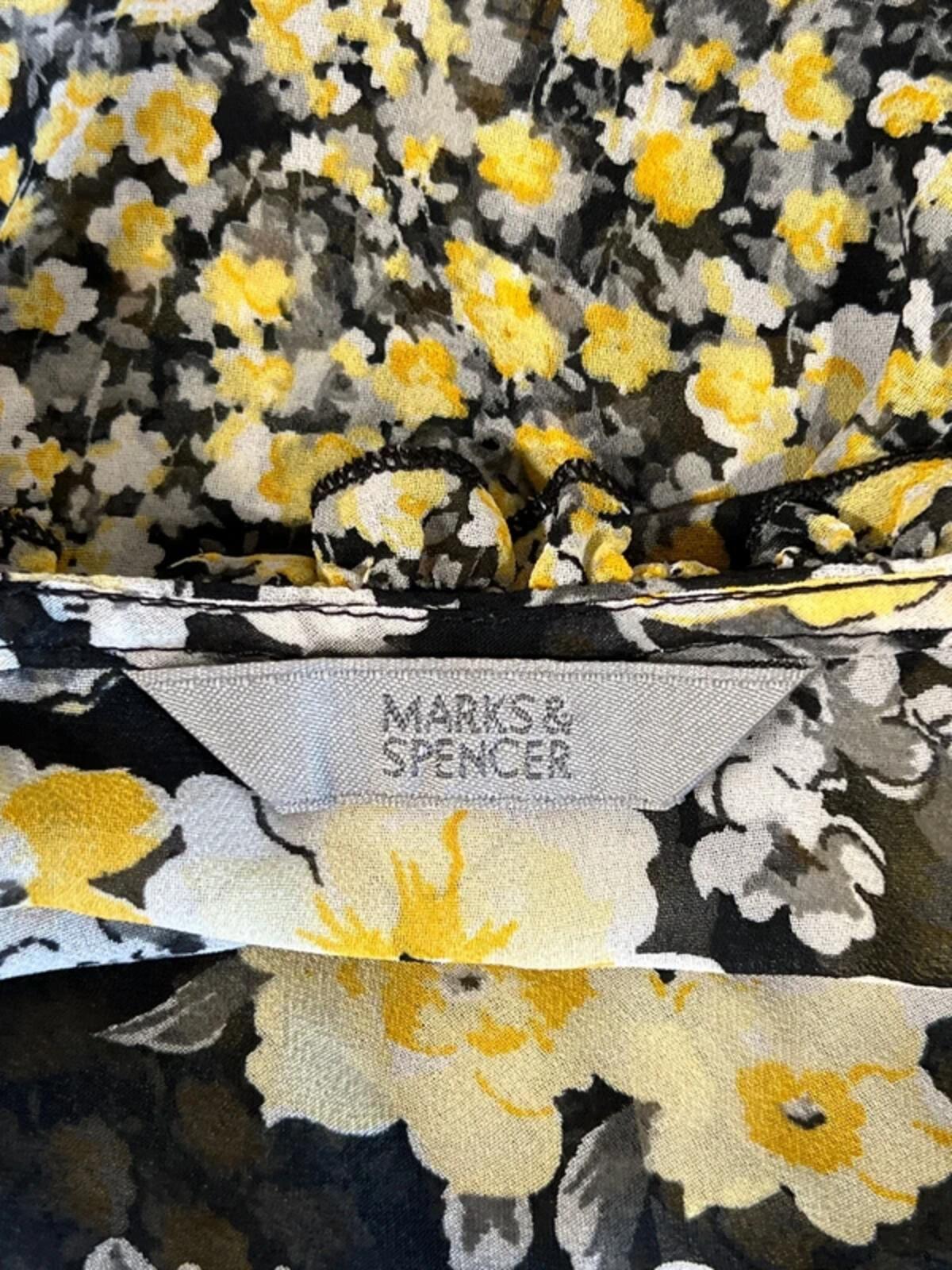 Marks and Spencer | 10 | Black and yellow 50’s-style summer dress