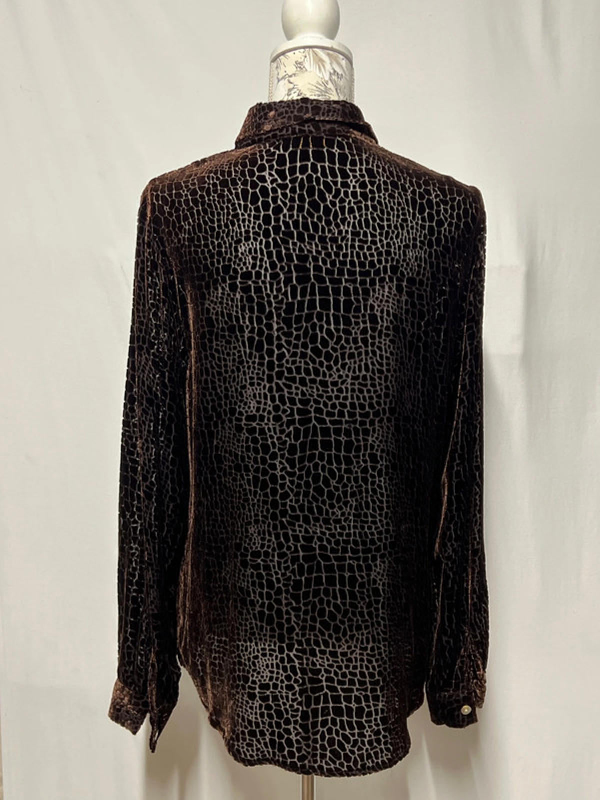 Vintage George | 12 | Chocolate Brown Blouse