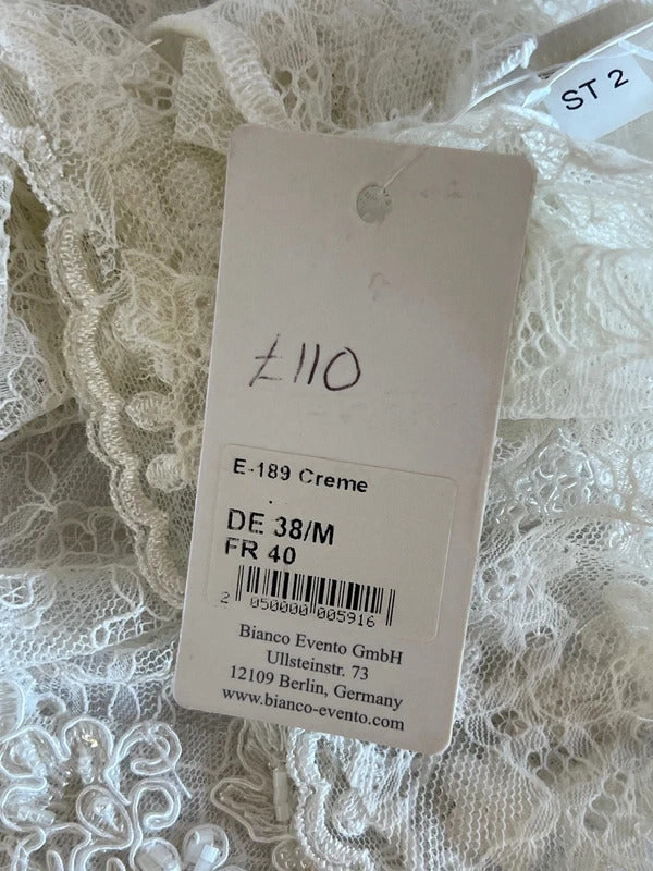 Bianco Evento | Size 38/M | Cream lace bolero