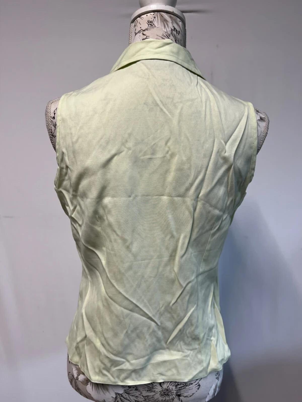 Richards | 14 | Lime/Limoncello Vest Top | Viscose/Polyester