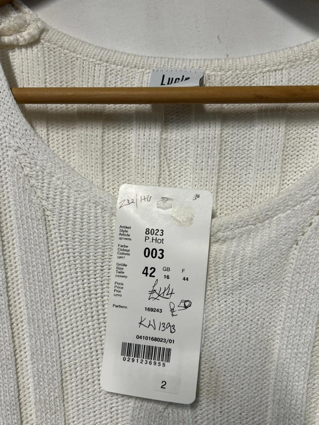 Lucia | 16 | White Knitted Style Vest Top