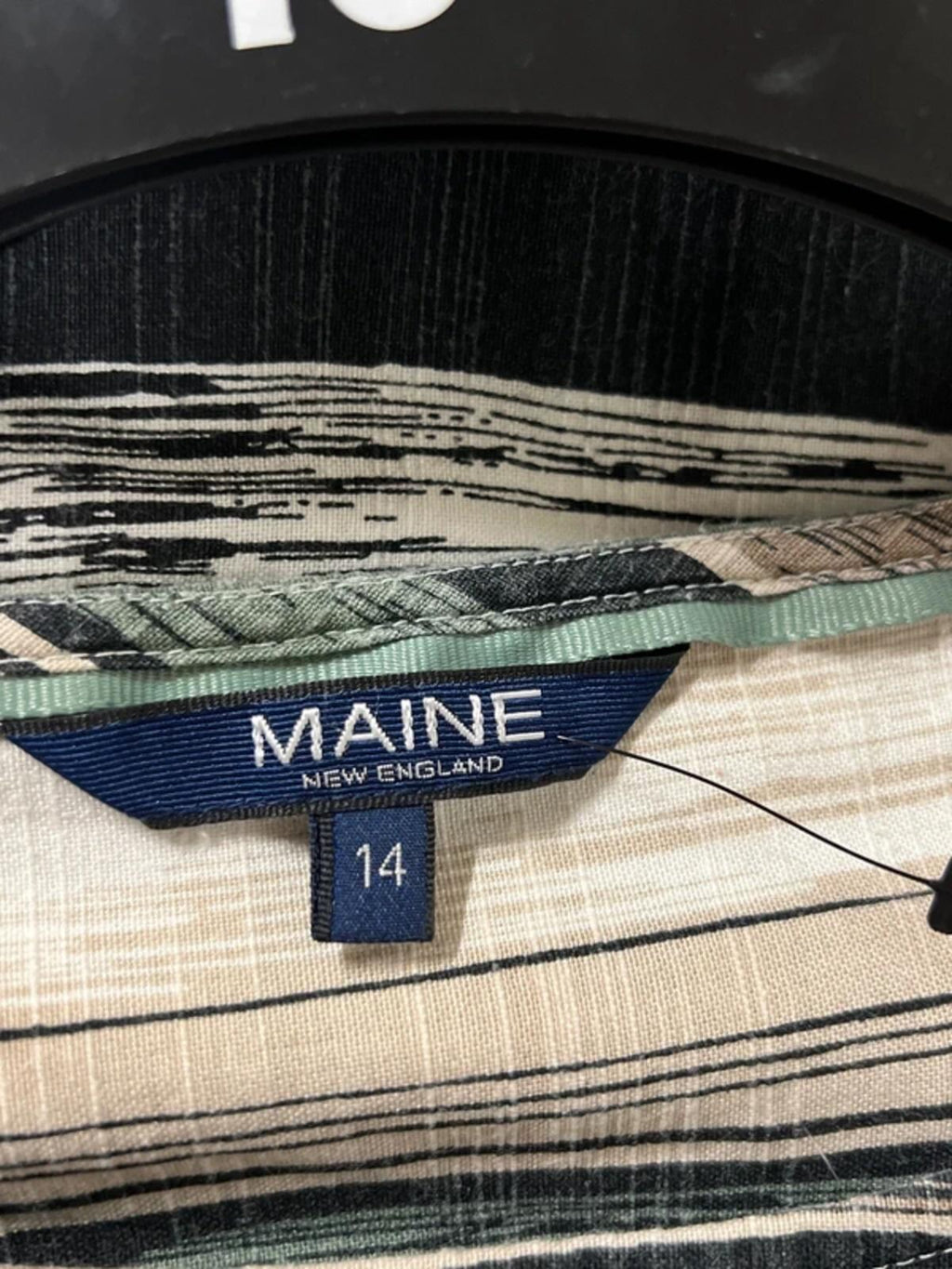 Maine | 14 | Stripes brown/ Khaki dress