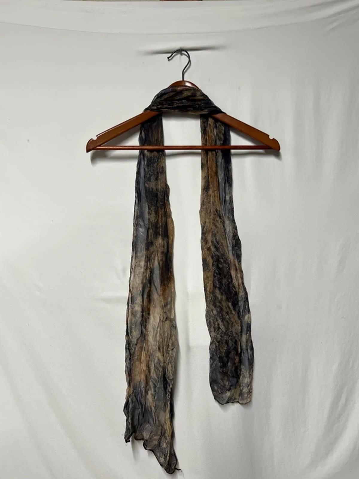 Vintage-Style Ladies Scarf | Brown and Navy