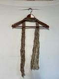 Vintage Style Ladies Tiger Print Scarf | Beige/Black