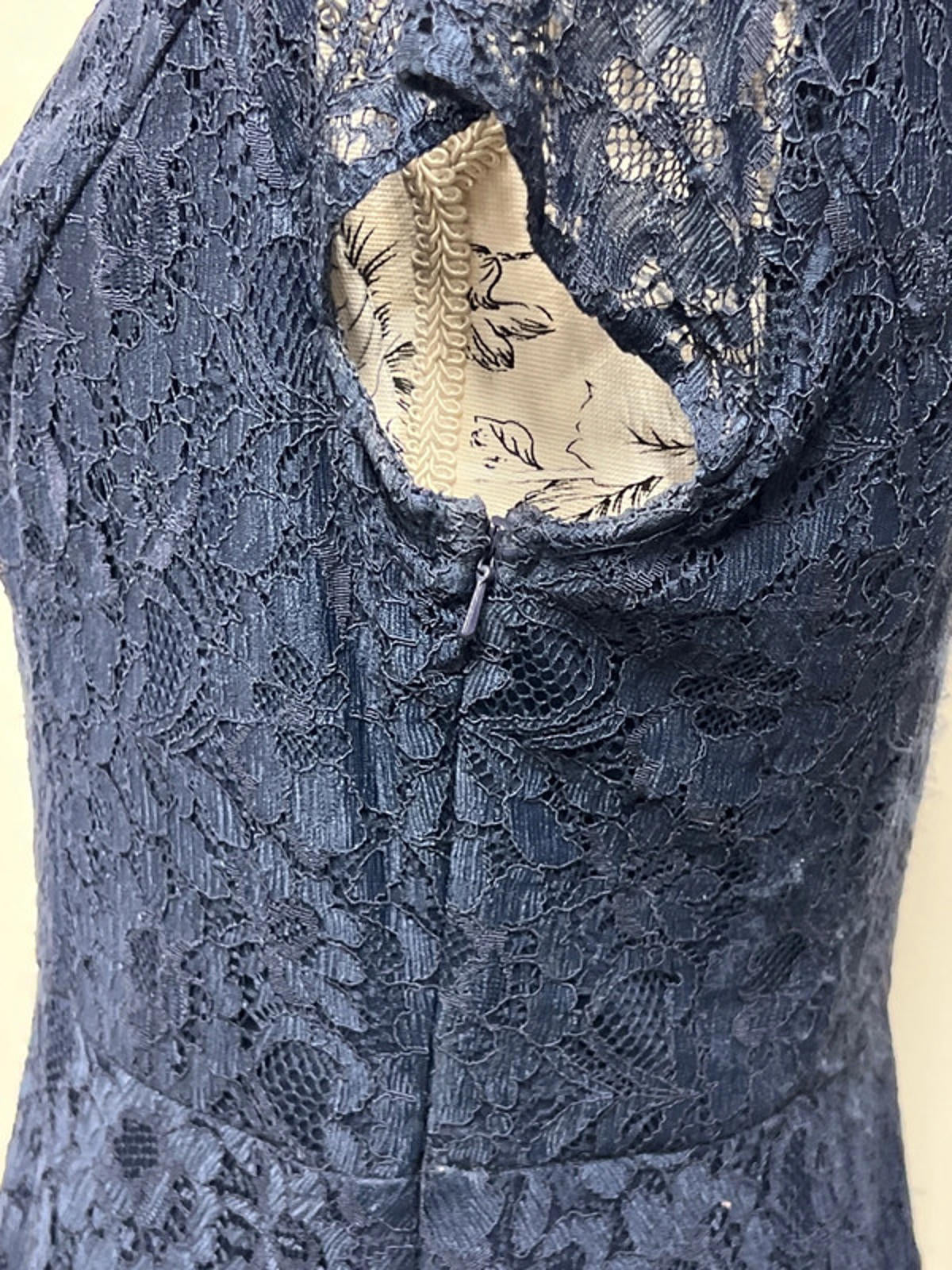 F&F | 14 | Navy Blue Lace Dress | Nylon/Polyester