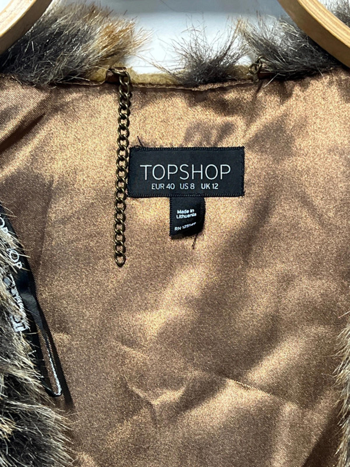 TopShop | Faux Fur Gilet | Size 12 | Modacrylic Blend