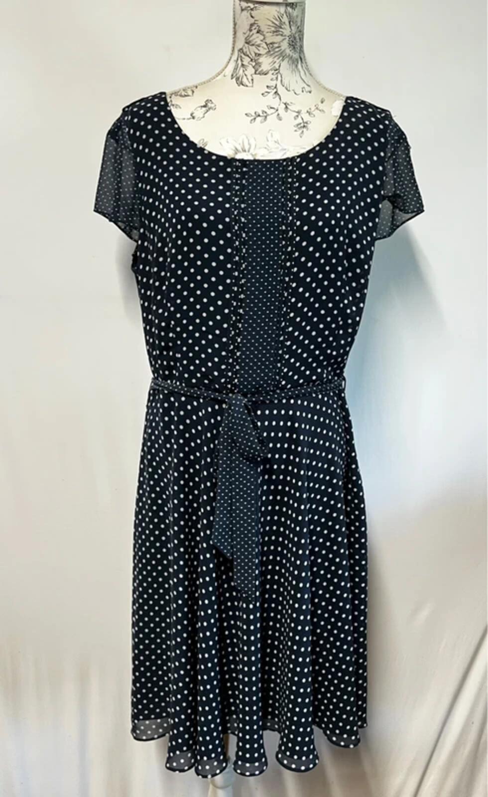Jasper Conran | 14 | Navy Polka Dot dress