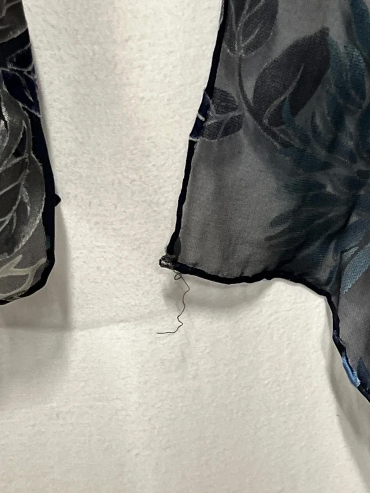 Vintage Ladies Scarf | Blue Navy Floral